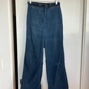Vintage 70s Western Wide-Leg Wrangler Jeans (27)